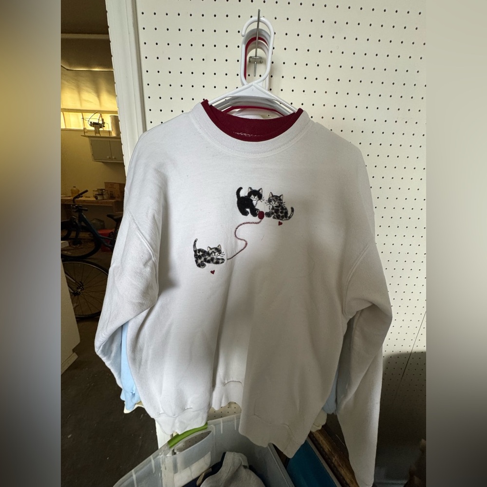Vintage sweater top stitch